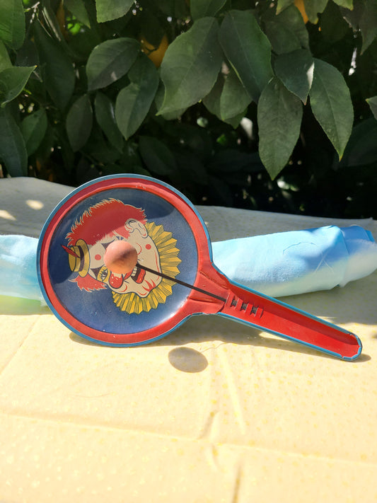 Vintage Metal Noise Maker ~ Clown