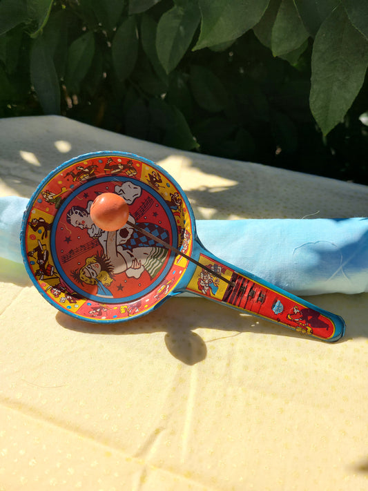 Vintage Metal Noise Maker ~ Dancing Couple